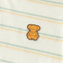 Dave&Bella Toddler Girls/Boys Summer Stylish Pink/Yellow Striped Soft Cotton Daily T-shirts