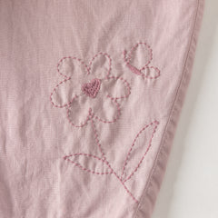 Dave&Bella Summer Toddler Girls Comfortable Purple/Khaki Straight-leg Wide Soft Long Pants