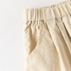 Dave&Bella Summer Toddler Girls Comfortable Purple/Khaki Straight-leg Wide Soft Long Pants