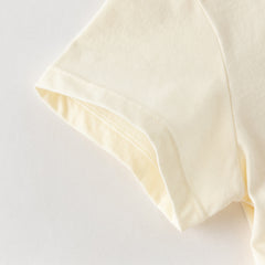 Dave&Bella Summer Toddler Girls Charming Yellow Short Sleeve Comfortable Top Short Sets