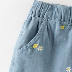 Dave&Bella Summer Toddler Girls Charming Yellow Short Sleeve Comfortable Top Short Sets