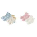 Dave&Bella Children Girls/Boys Summer Versatile Lightweight Short Socks[Pack of 2]
