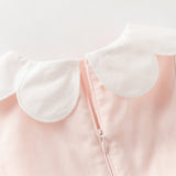 Dave&Bella Toddler Girls Summer Sweet Pink Sleeveless Soft Mesh Dress(wallet bag)