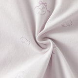 Dave&Bella Summer Toddler Girls Purple/White Doll Collar Breathable Cotton T-shirts