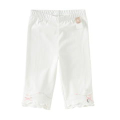 Dave&Bella Toddler Girls Summer Beige/Light Grey Comfortable Slim Versatile Pants