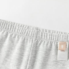 Dave&Bella Toddler Girls Summer Beige/Light Grey Comfortable Slim Versatile Pants