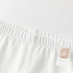 Dave&Bella Toddler Girls Summer Beige/Light Grey Comfortable Slim Versatile Pants