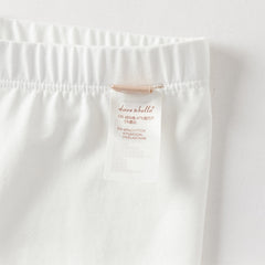 Dave&Bella Toddler Girls Summer Beige/Light Grey Comfortable Slim Versatile Pants