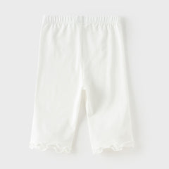 Dave&Bella Toddler Girls Summer Beige/Light Grey Comfortable Slim Versatile Pants