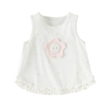 Dave&Bella Toddler Girls Summer Purple Striped/Pink Flower Lightweight Tank Tops