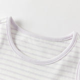 Dave&Bella Toddler Girls Summer Purple Striped/Pink Flower Lightweight Tank Tops