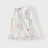 Dave&Bella Toddler Girls Summer Purple Striped/Pink Flower Lightweight Tank Tops