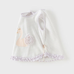 Dave&Bella Toddler Girls Summer Purple Striped/Pink Flower Lightweight Tank Tops