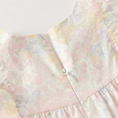 Dave&Bella Summer Toddler Girls Fashion Floral Sleeveless Breathable Top Pant Suits