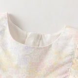 Dave&Bella Summer Toddler Girls Fashion Floral Sleeveless Breathable Top Pant Suits