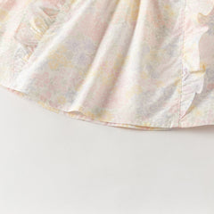 Dave&Bella Summer Toddler Girls Fashion Floral Sleeveless Breathable Top Pant Suits