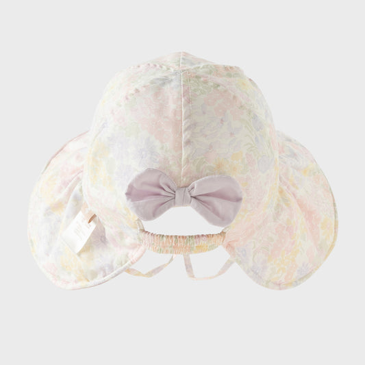 Dave&Bella Toddler Girls Summer Adorable Floral Print Breathable Cotton Sunscreen Hats