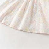 Dave&Bella Toddler Girls Summer Light Pink Floral Sleeveless Soft Cotton A-line Daily Dress