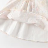 Dave&Bella Toddler Girls Summer Light Pink Floral Sleeveless Soft Cotton A-line Daily Dress