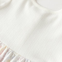 Dave&Bella Baby Girls Summer Adorable Floral Print Comfortable Indoor Rompers