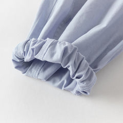 Dave&Bella Toddler Boys Summer Purple Chinese-style Turtle Comfortable Top Pant Suits