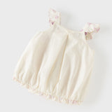 Dave&Bella Summer Toddler Girls Butterfly Print Stylish Square Collar Top Shorts Sets