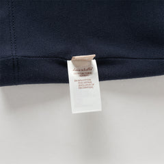 Dave&Bella Kids Boys Summer Navy Blue College-style Soft Short Sleeve Polos