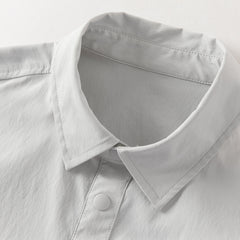 Dave&Bella Summer Kids Boys Elegant Grey Short Sleeve Casual Comfortable Outfit Sets