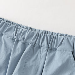 Dave&Bella Summer Kids Boys Elegant Grey Short Sleeve Casual Comfortable Outfit Sets