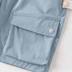 Dave&Bella Summer Kids Boys Elegant Grey Short Sleeve Casual Comfortable Outfit Sets