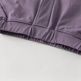 Dave&Bella Kids Boys Summer Purple/Apricot Short Sleeve Comfortable Sports Outfit Sets