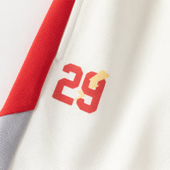 Dave&Bella Toddler Boys Summer Red/Black Polo Collar Outdoor Sports Outfit Sets