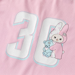Dave&Bella Toddler Girls/Boys Summer Purple Pink/Blue Cartoon Print Sports Outfit Sets