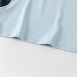 Dave&Bella Summer Kids Boys White/Blue Casual Short Sleeve Stretchable T-shirts