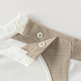 Dave&Bella Summer Kids Boys White/Blue Casual Short Sleeve Stretchable T-shirts