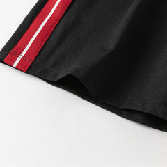 Dave&Bella Summer Kids Boys White/Red Stretchable Sleeveless Outdoor Soccer Outfit Sets