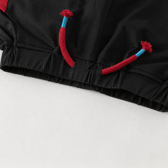 Dave&Bella Summer Kids Boys White/Red Stretchable Sleeveless Outdoor Soccer Outfit Sets