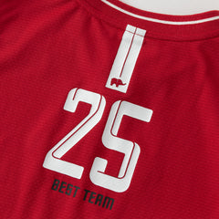 Dave&Bella Summer Kids Boys White/Red Stretchable Sleeveless Outdoor Soccer Outfit Sets