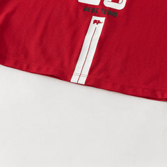 Dave&Bella Summer Kids Boys White/Red Stretchable Sleeveless Outdoor Soccer Outfit Sets