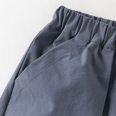 Dave&Bella Summer Kids Boys Grey Blue Comfortable Straight-leg Wide Pants
