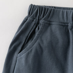 Dave&Bella Summer Toddler Boys Green Map Print Pure Cotton Top Short Sets