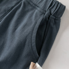 Dave&Bella Summer Toddler Boys Green Map Print Pure Cotton Top Short Sets