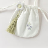 Dave&Bella Summer Toddler Girls White Chinese Style Party A-line Dress(wallet bag)