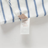 Dave&Bella Toddler Boys Summer Fashion Striped Red/Blue Breathable Casual T-shirts