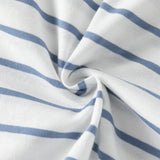 Dave&Bella Toddler Boys Summer Fashion Striped Red/Blue Breathable Casual T-shirts