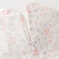 Dave&Bella Toddler Girls Summer Floral Print Turtle Elegant Chinese-style Party Dress