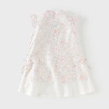 Dave&Bella Toddler Girls Summer Floral Print Turtle Elegant Chinese-style Party Dress