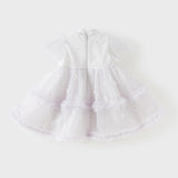Dave&Bella Toddler Girls Summer Noble Purple Chinese-style Lightweight Mesh Dress