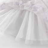 Dave&Bella Toddler Girls Summer Noble Purple Chinese-style Lightweight Mesh Dress