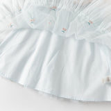 Dave&Bella Summer Toddler Girls Elegant Light Blue Lightweight Breathable Soft Mesh Dress-1